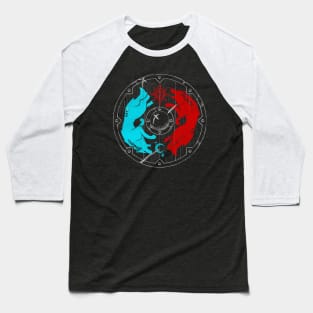 Skoll and Hati Shield Baseball T-Shirt